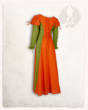 Rebecka dress orange/moss green 168