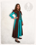 Rebecka dress light brown/turquoise 168