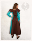 Rebecka dress light brown/turquoise 168
