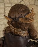 Selanor crown with leaves brown/gold
