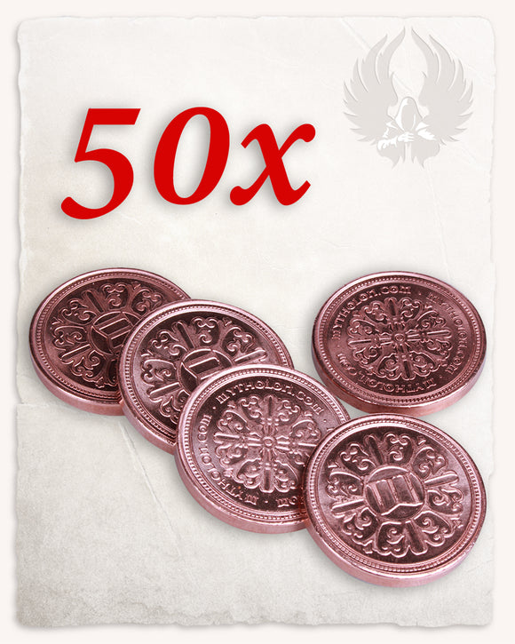 Larp coin copper set of 50