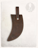 Anselm herbs knife leather sheath brown