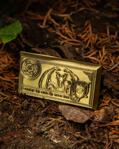 Larp money gold bar fire large