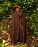 Harun cloak canvas brown