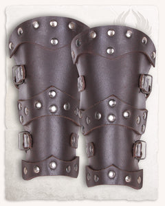 Tobi children's leather armour set brown