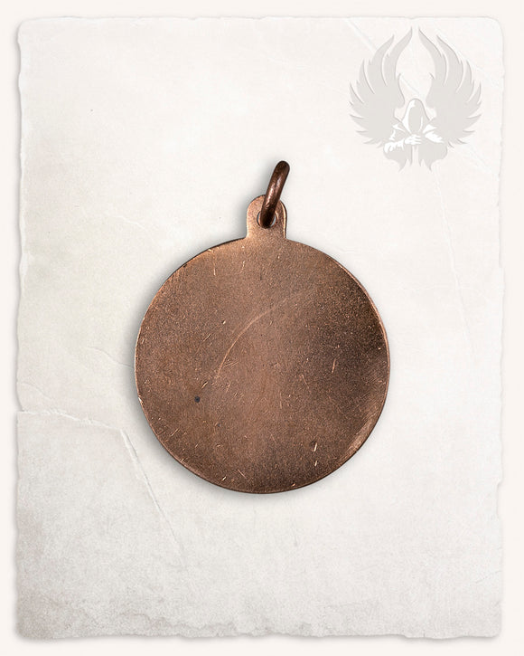 Yrsa pendant with runes bronze
