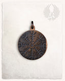 Yrsa pendant with runes bronze